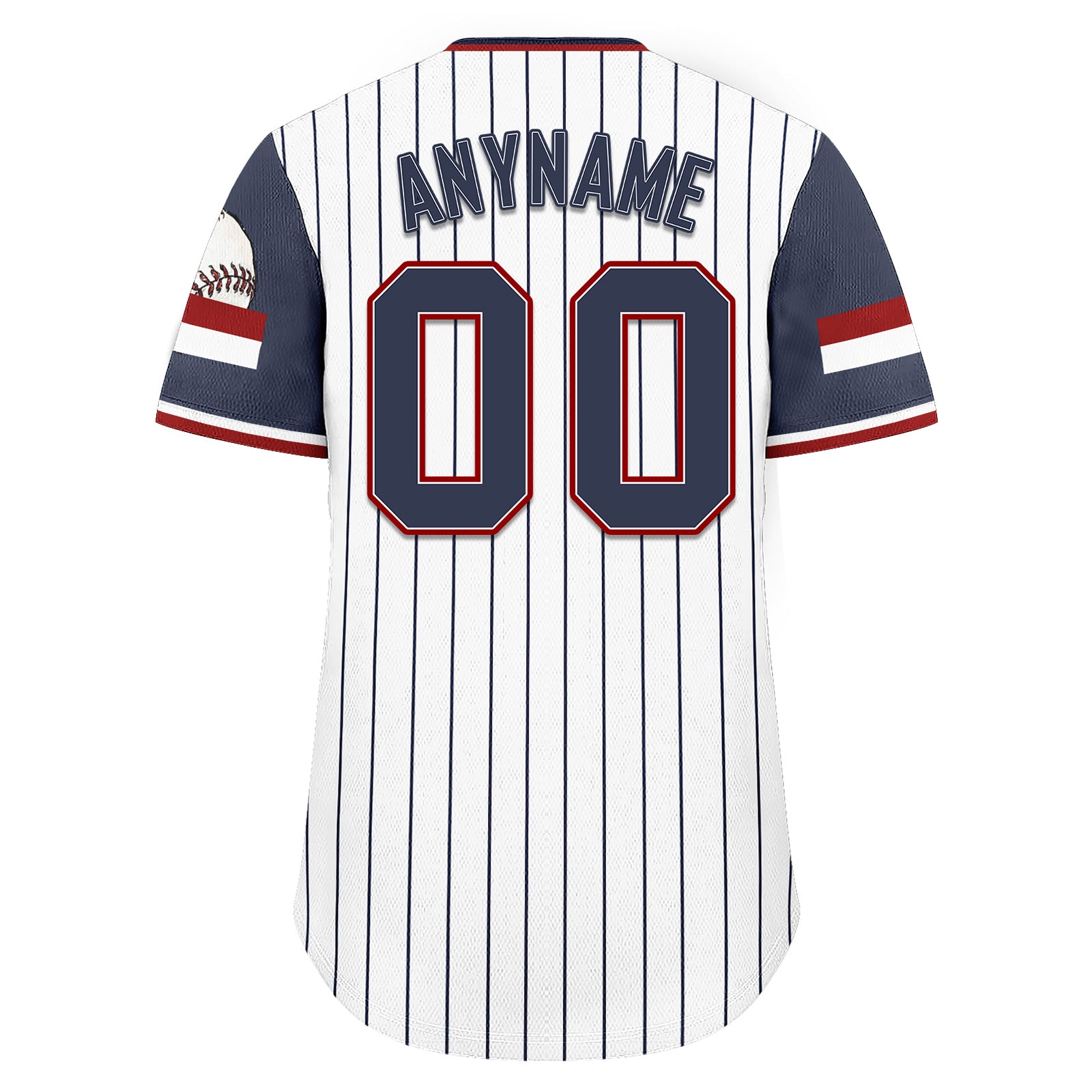 Custom Vintage Personalized Authentic Baseball Jersey BSBJ01-E025021-4
