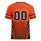 Custom Black Orange Ohio Personalized Authentic Football Jersey FBJ02-D023033-6
