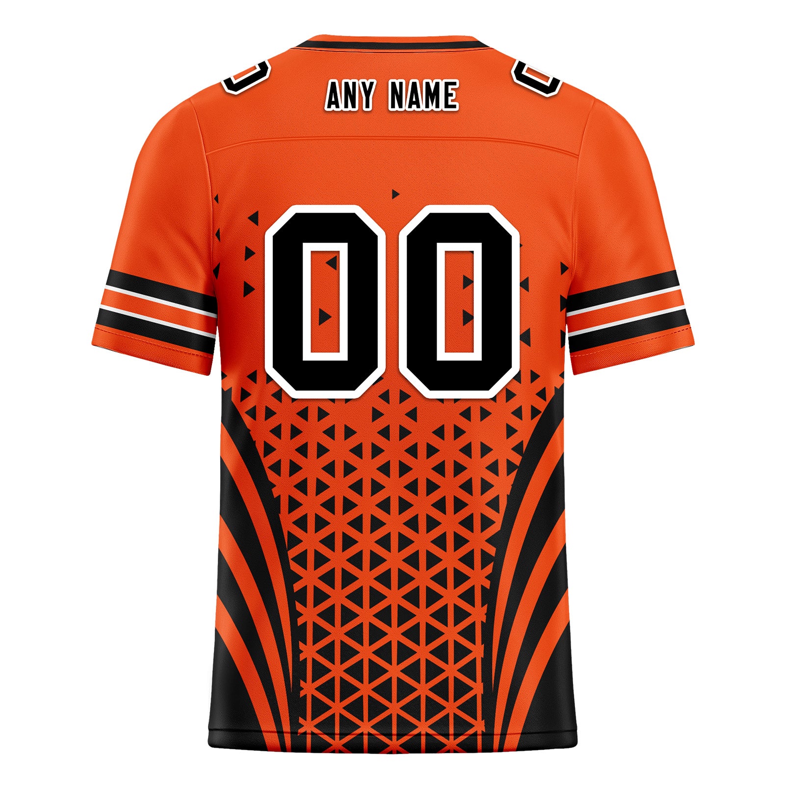 Custom Black Orange Ohio Personalized Authentic Football Jersey FBJ02-D023033-6