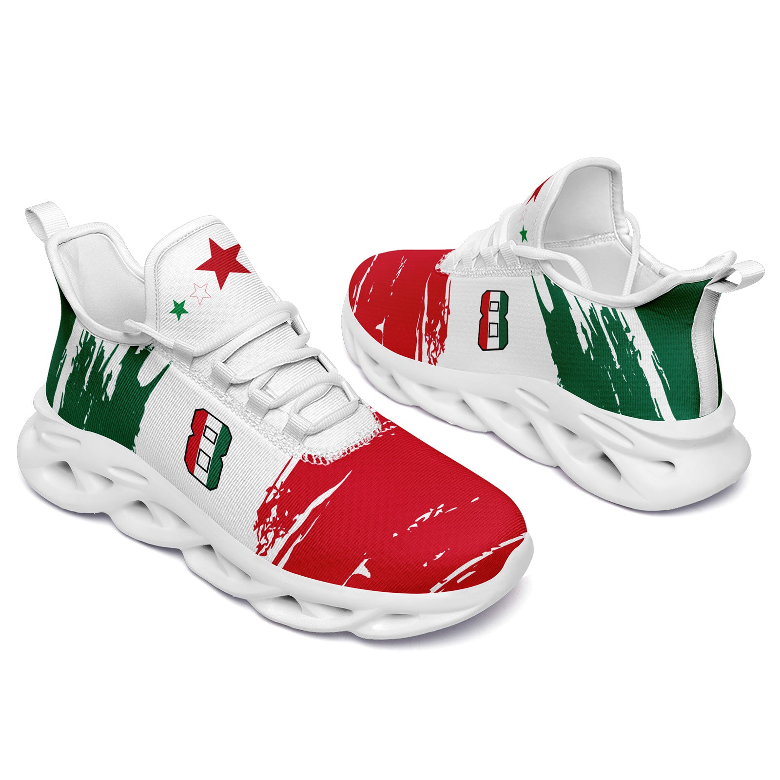Custom 2026 World Cup Mexico Sneakers DIY Country Flag Running Shoes Lightweight Sport Shoes Gift for Football Fans Personalized Team Name and Logo FN003-F023078-3