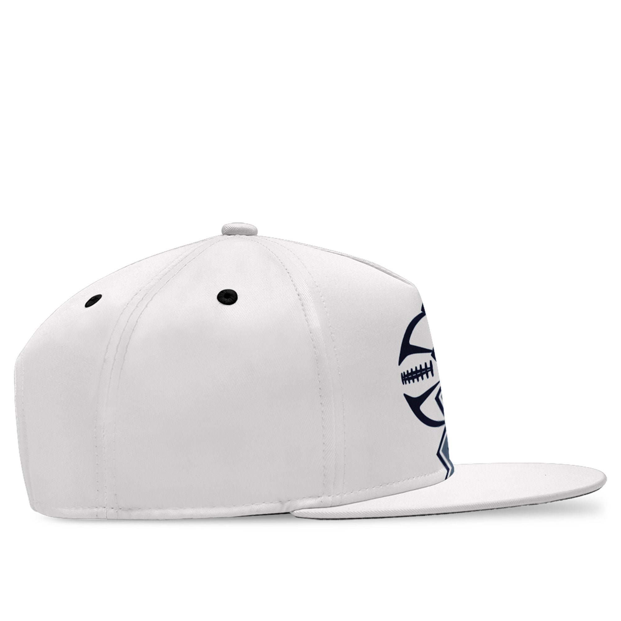 Custom Deep Blue White Texas Hat Sport Design Cap Stitched Adjustable Personalized PR067B-D028017-5