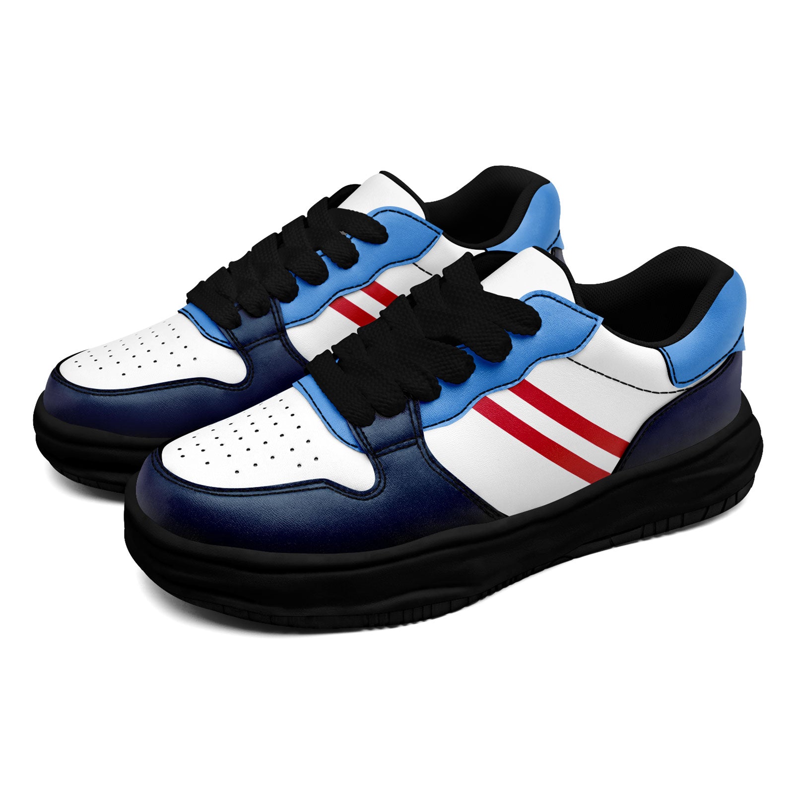 Custom Blue White Tennessee Shoes Personalized Sneaker FN032-D020389-32