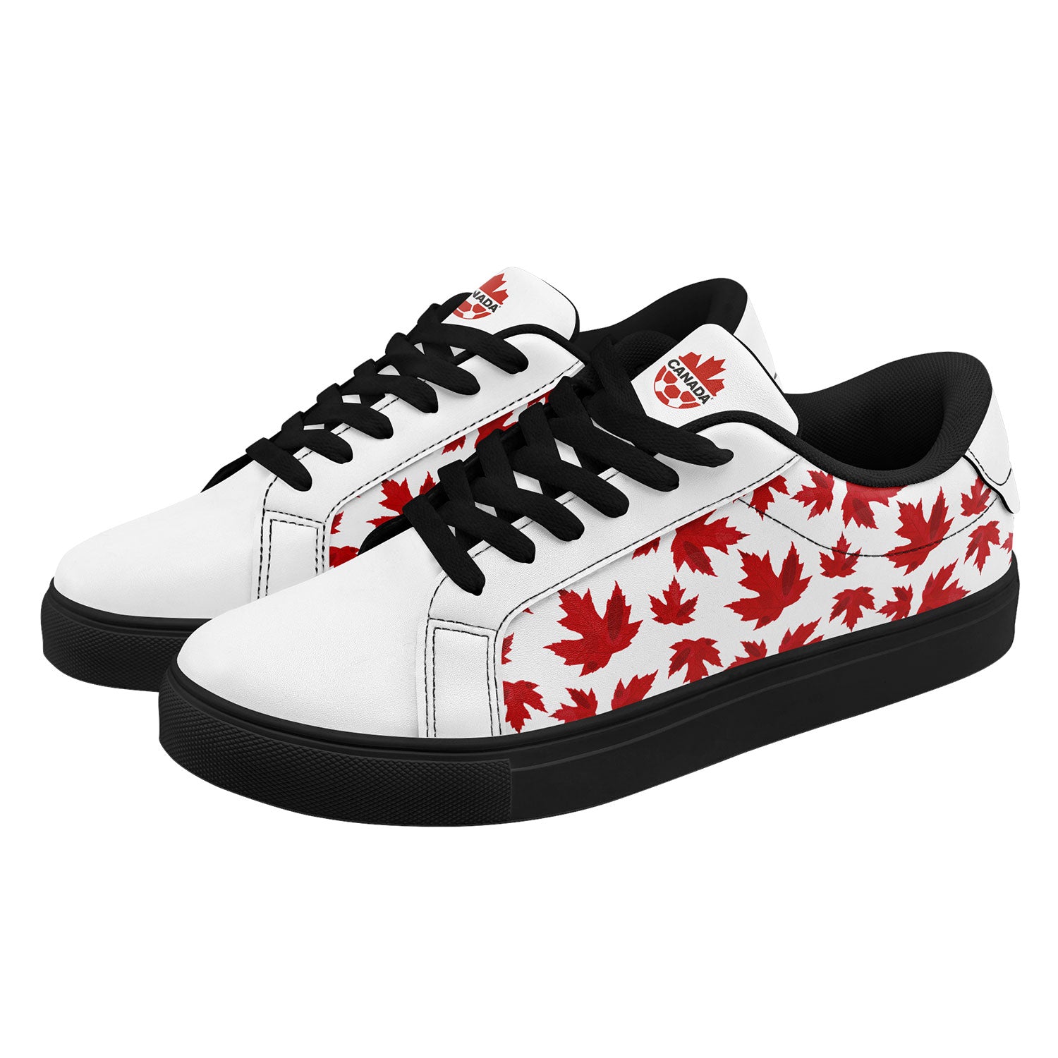 Custom Canada 2026 World Cup Sneakers DIY Country Flag Running Shoes Lightweight Sport Shoes Gift for Football Fans Personalized Team Name and Logo FN023-F020031-3