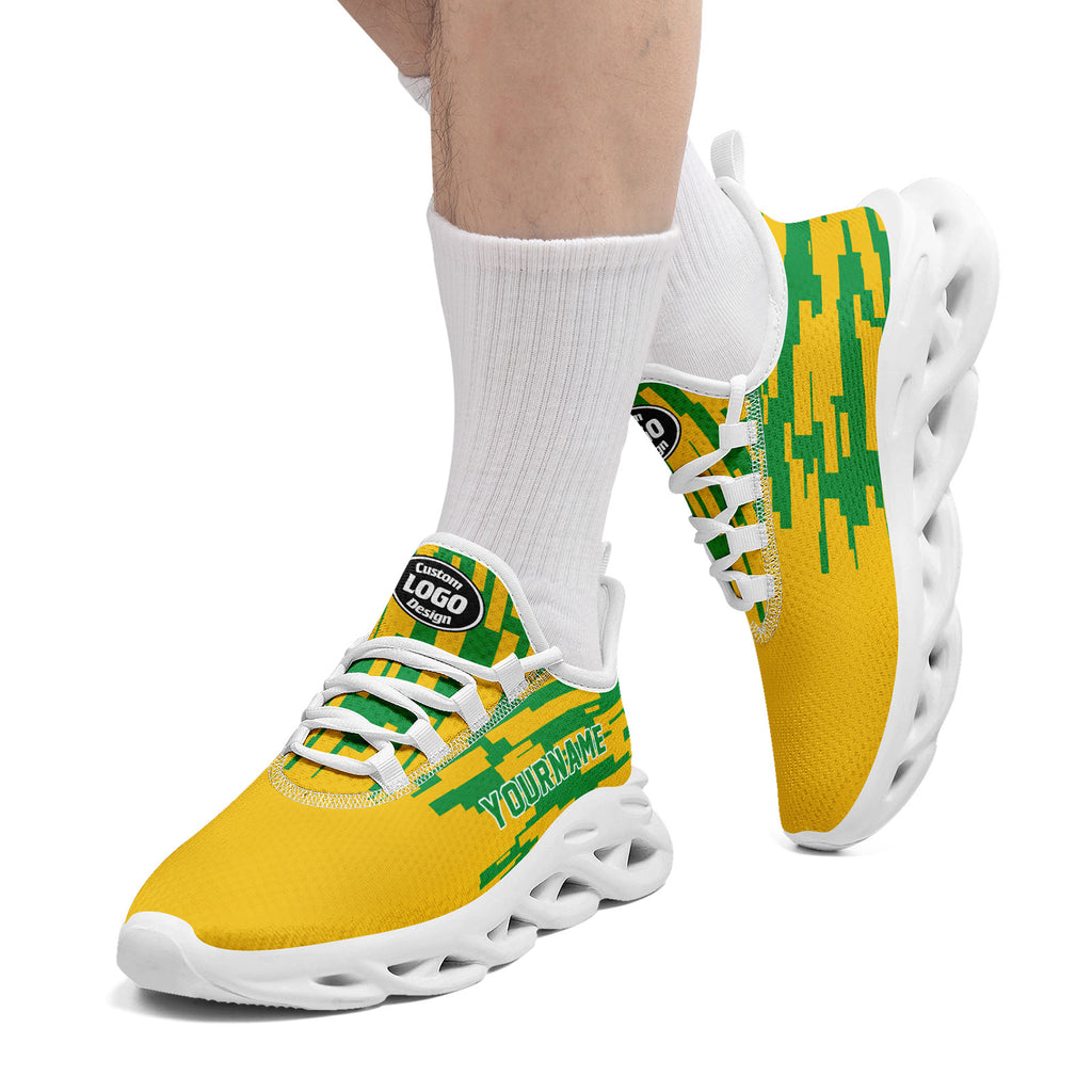 Custom 2026 World Cup Brazil Sneakers DIY Country Flag Running Shoes Lightweight Sport Shoes Gift for Football Fans Personalized Team Name and Logo FN003-F027085-2