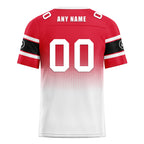 Custom Red White Kansas City Personalized Authentic Football Jersey FBJ02-D020249-18
