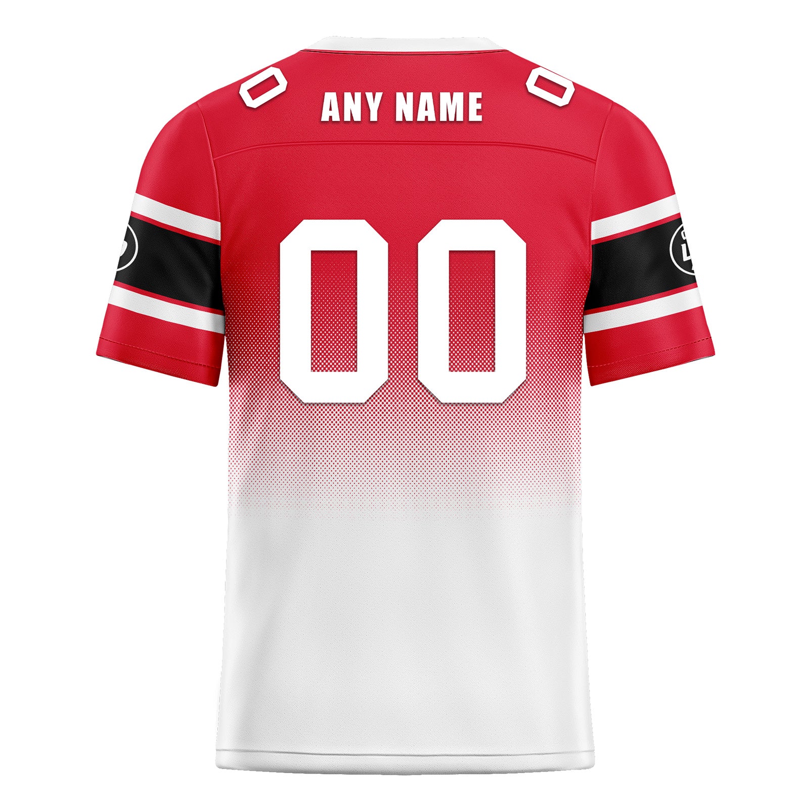 Custom Red White Kansas City Personalized Authentic Football Jersey FBJ02-D020249-18
