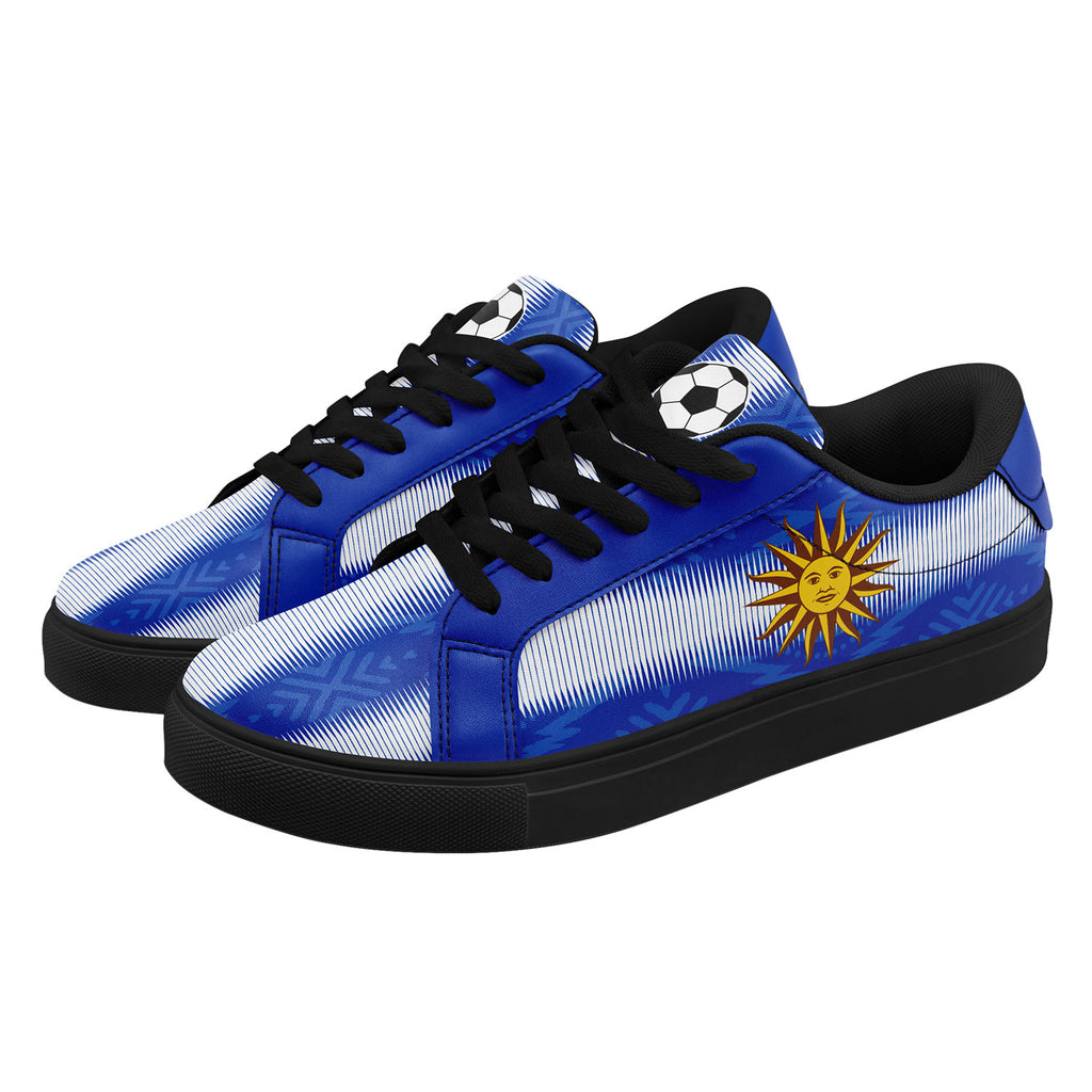 Custom Uruguay 2026 World Cup Sneakers DIY Country Flag Running Shoes Lightweight Sport Shoes Gift for Football Fans Personalized Team Name and Logo FN023-F009096-1