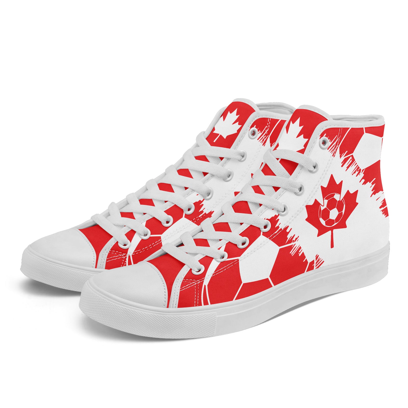 Custom 2026 World Cup Canada Sneakers DIY Country Flag Running Shoes Lightweight Sport Shoes Gift for Football Fans Personalized Team Name and Logo FN024-F023064-1