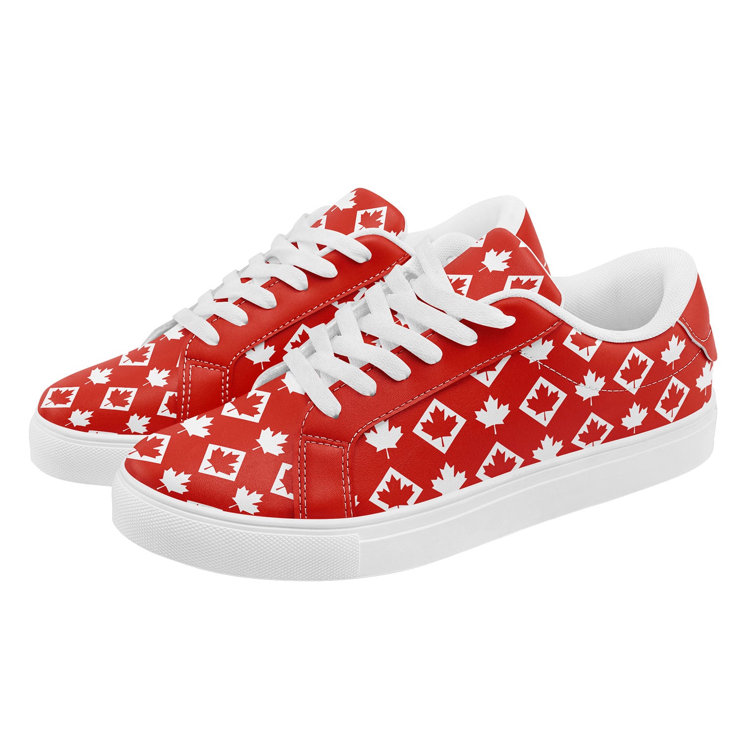 Custom Canada 2026 World Cup Sneakers DIY Country Flag Running Shoes Lightweight Sport Shoes Gift for Football Fans Personalized Team Name and Logo FN023-F020031-4