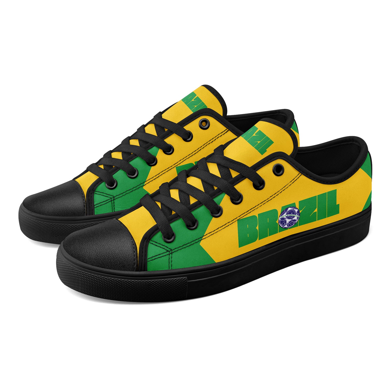 Custom 2026 World Cup Brazil Sneakers DIY Country Flag Running Shoes Lightweight Sport Shoes Gift for Football Fans Personalized Team Name and Logo FN027-F027054-2