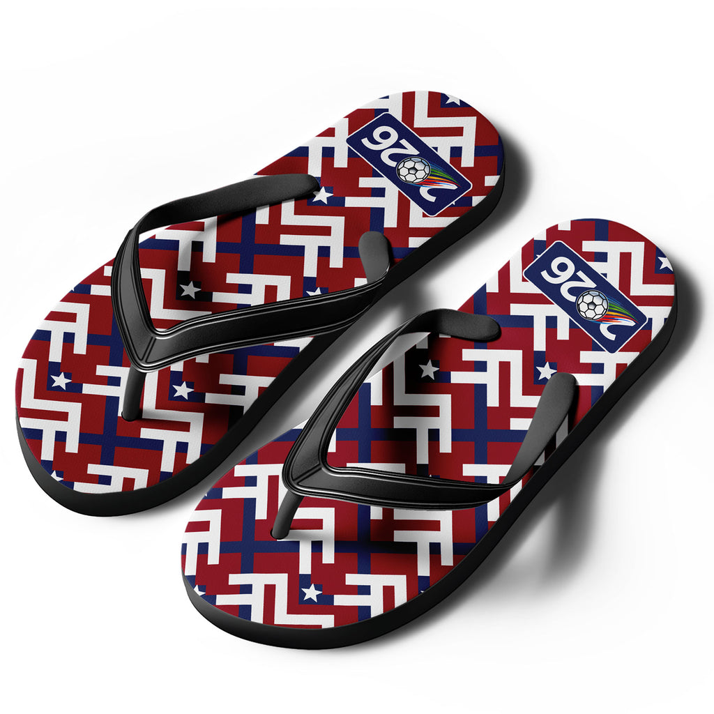 Custom United States 2026 World Cup Sneakers DIY Country Flag Running Shoes Lightweight Sport Shoes Gift for Football Fans Personalized Team Name and Logo FN058-F028041-13