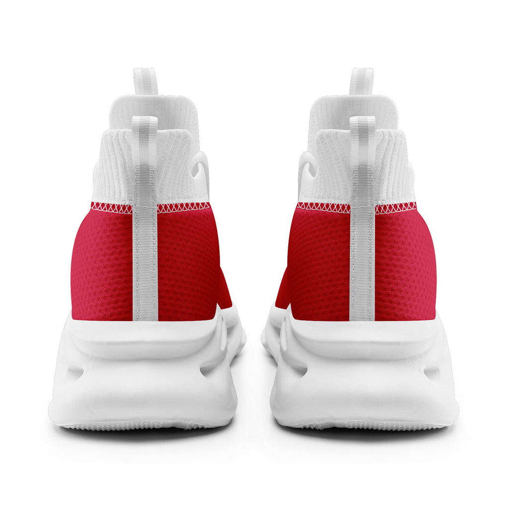 Custom Red Blue Massachusetts MaxSoul Shoes and Hat Combo Offer Personalized Combo ZH-D028017-29