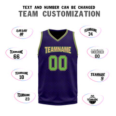 Custom Purple Green Gold City Edition Personalized Sports Uniform Authentic Basketball Jersey BBJ01-D06101-19