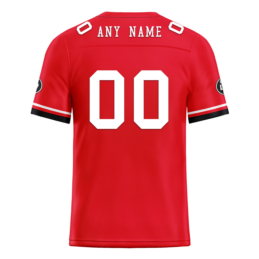 Custom Red Houston Personalized Authentic Football Jersey FBJ02-D020263-12