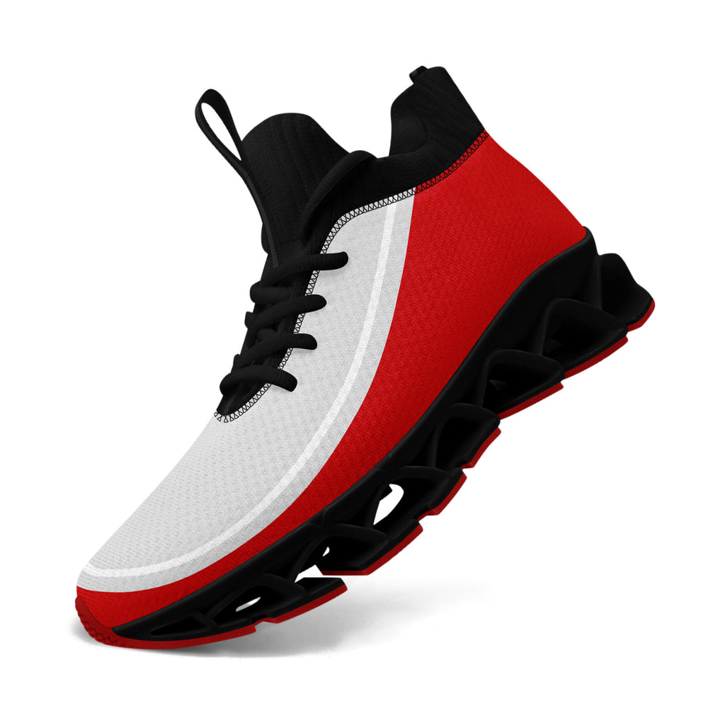 Custom Red Gray Maxsoul Shoes Personalized Sneaker FN030XD-D020388-21