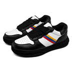 Custom Black White Pittsburgh Shoes Personalized Sneaker FN032-D020389-30