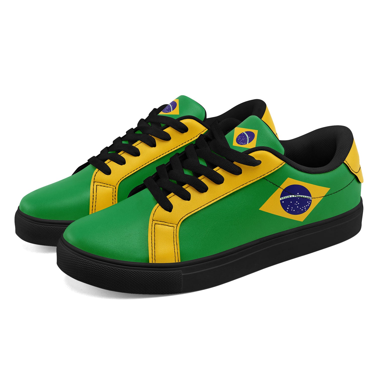 Custom 2026 World Cup Brazil Sneakers DIY Country Flag Running Shoes Lightweight Sport Shoes Gift for Football Fans Personalized Team Name and Logo FN023-F027052-1
