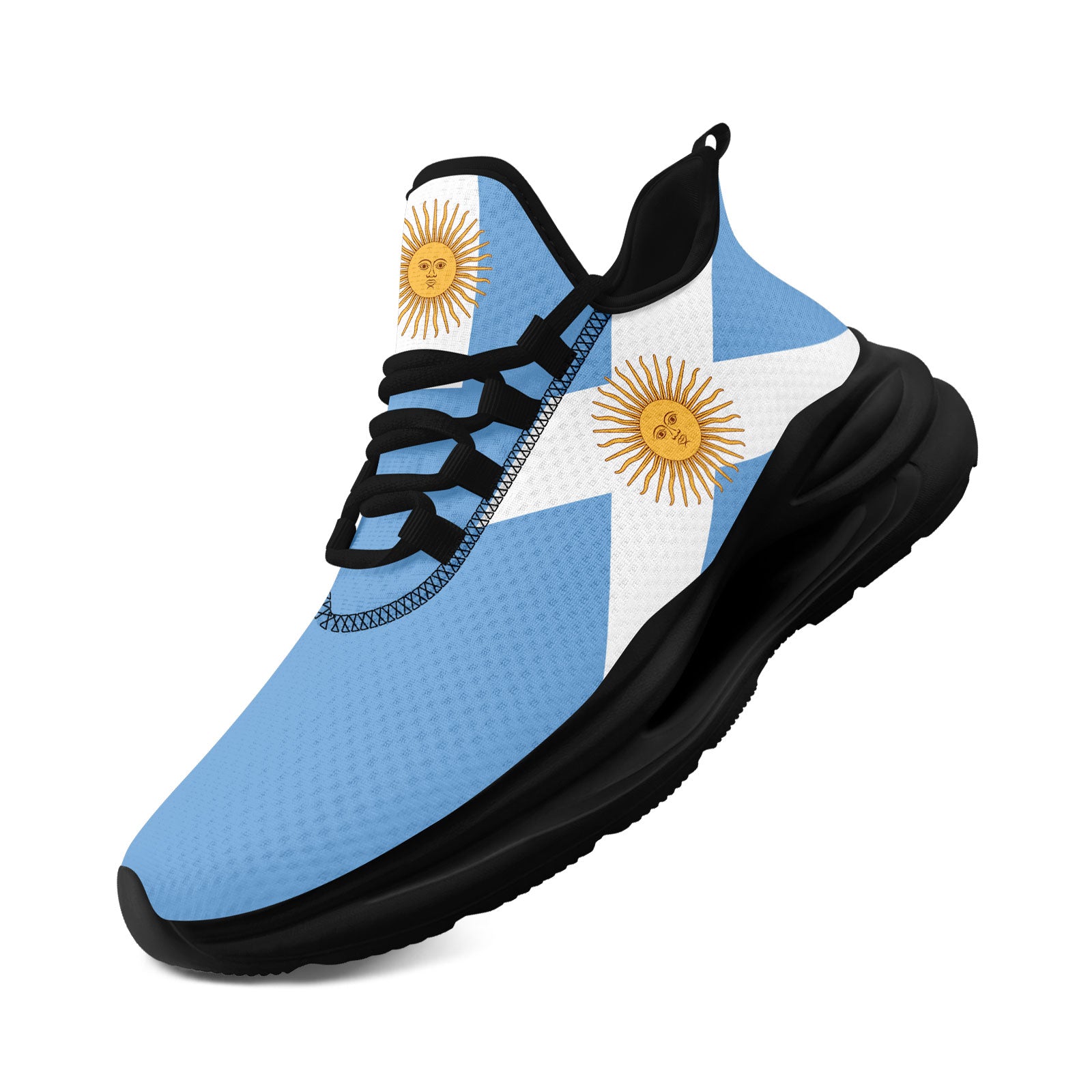 Custom 2026 World Cup Argentina Sneakers DIY Country Flag Running Shoes Lightweight Sport Shoes Gift for Football Fans Personalized Team Name and Logo FN079-F027048-3