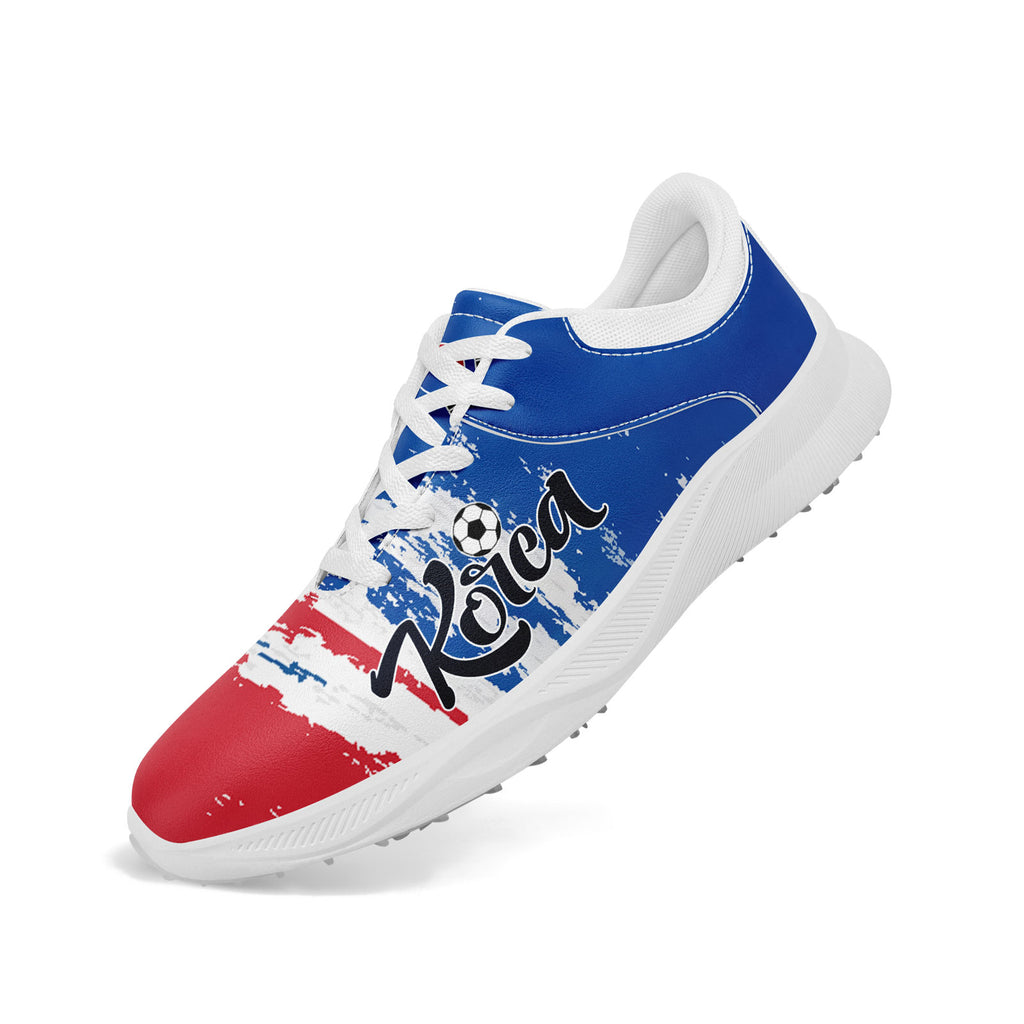 Custom South Korea 2026 World Cup Sneakers DIY Country Flag Running Shoes Lightweight Sport Shoes Gift for Football Fans Personalized Team Name and Logo FN062-F009110-2