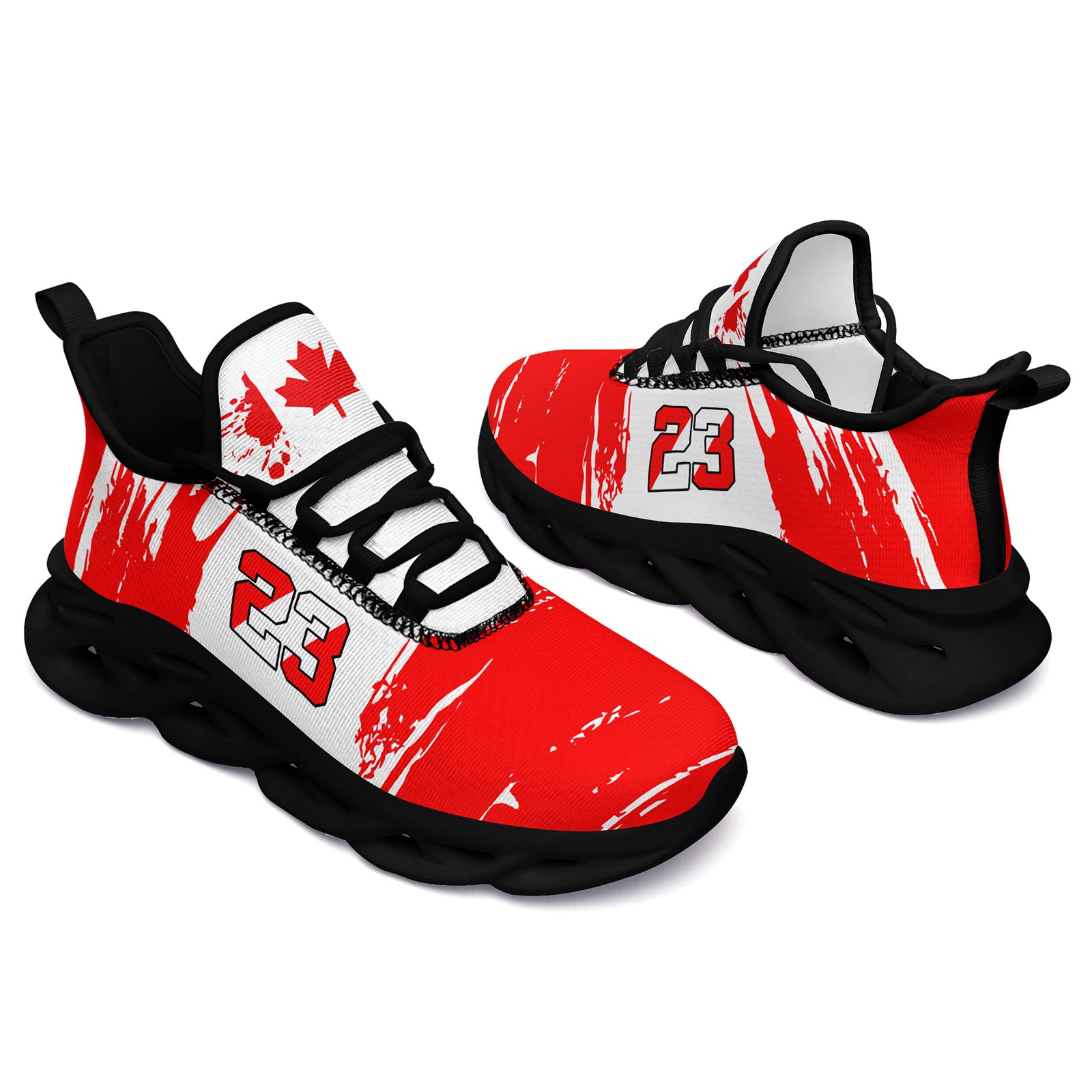 Custom 2026 World Cup Canada Sneakers DIY Country Flag Running Shoes Lightweight Sport Shoes Gift for Football Fans Personalized Team Name and Logo FN003-F023079-8