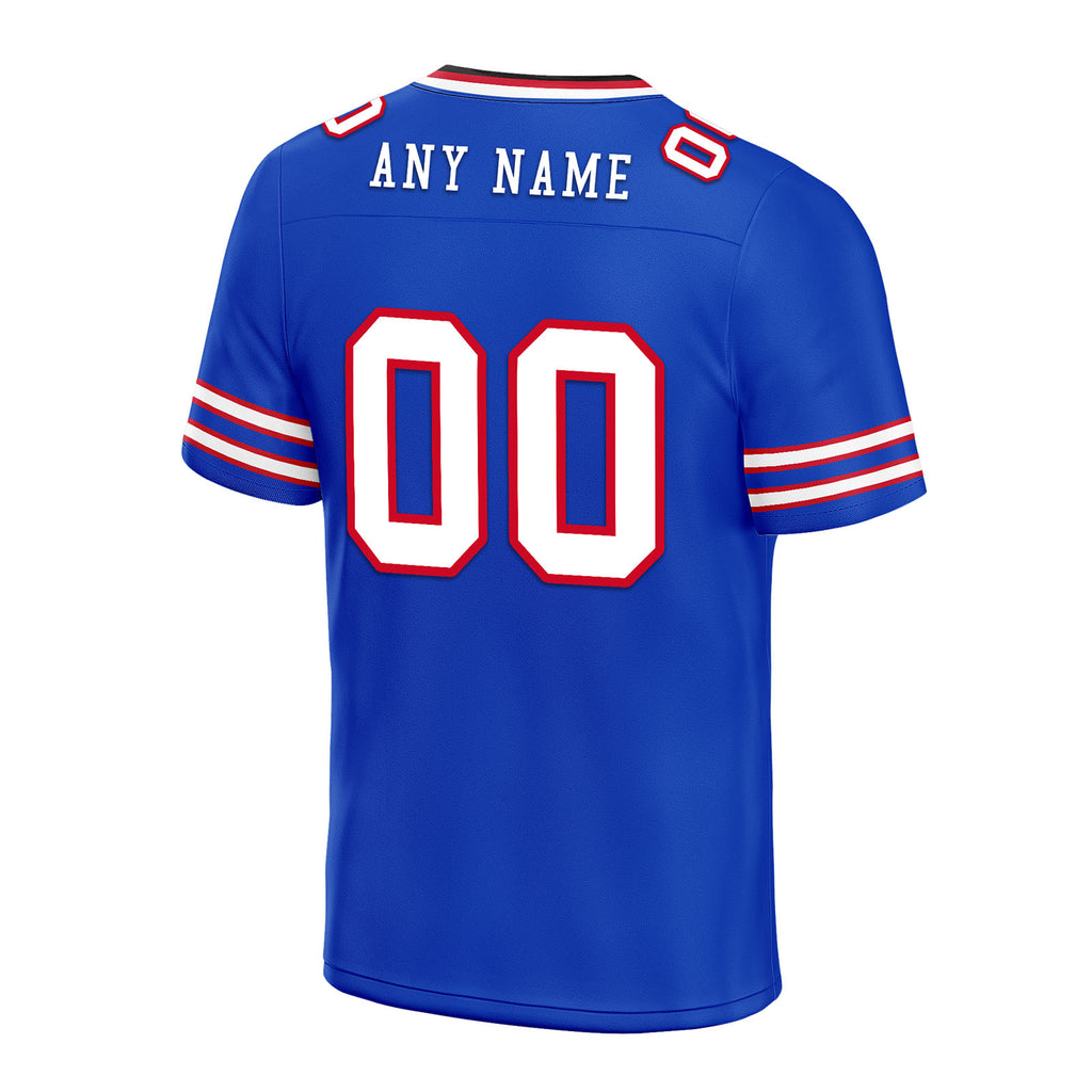 Custom Dark Blue Buffalo Personalized Authentic Football Jersey FBJ02-E0601-4