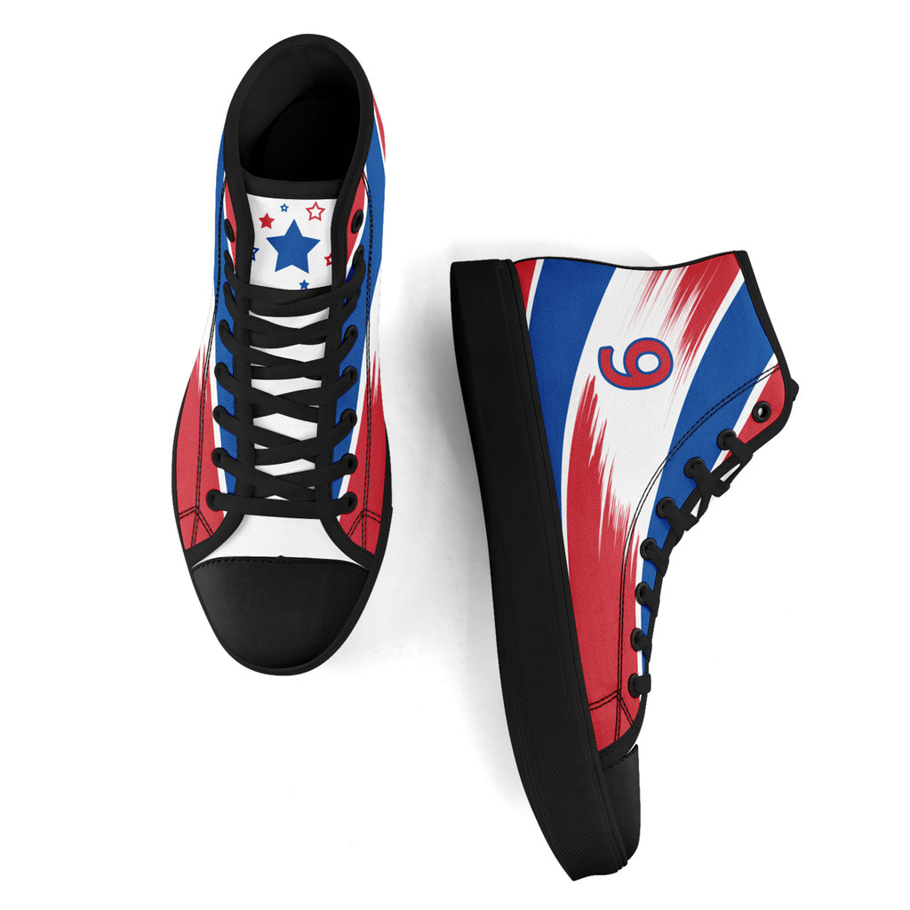 Custom South Korea 2026 World Cup Sneakers DIY Country Flag Running Shoes Lightweight Sport Shoes Gift for Football Fans Personalized Team Name and Logo FN024-F009120-10