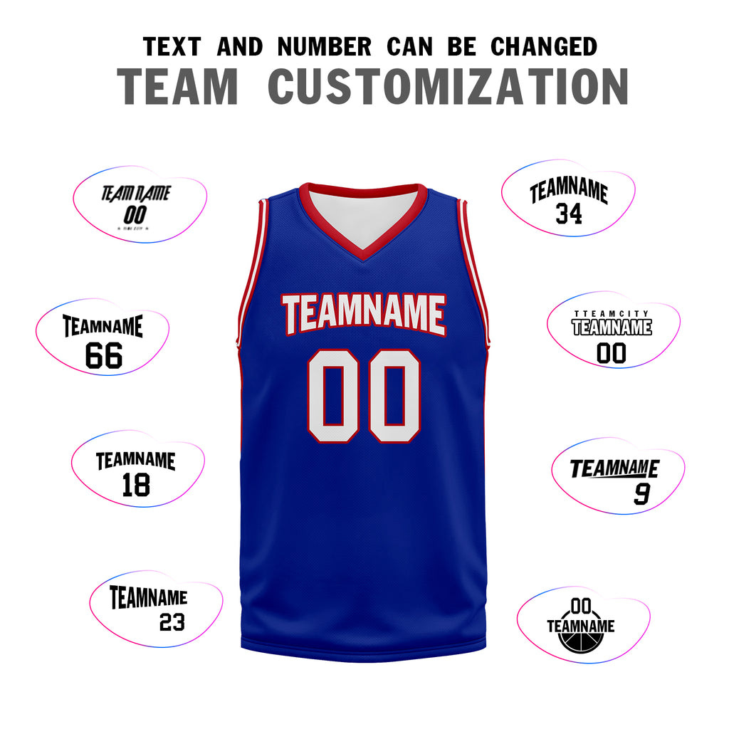 Custom Blue Red White City Edition Personalized Sports Uniform Authentic Basketball Jersey BBJ01-D06101-26