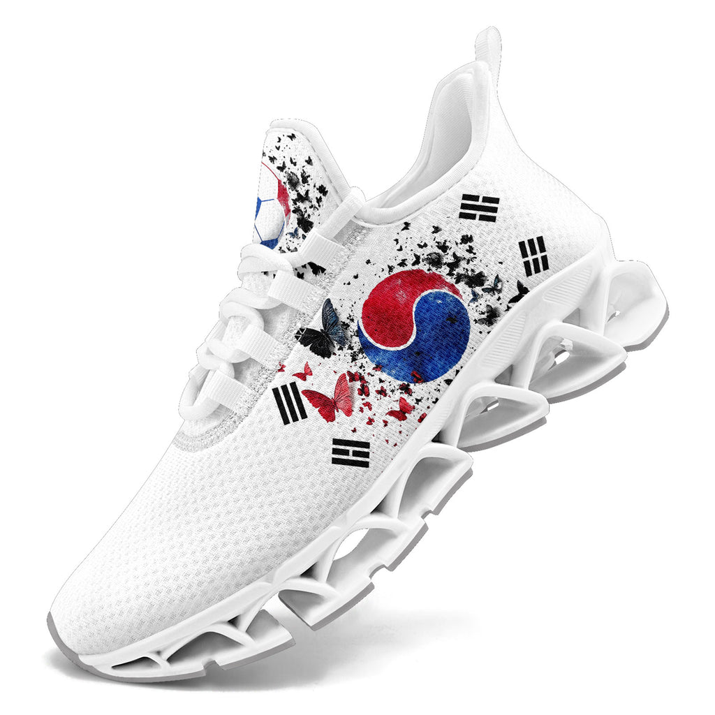 Custom South Korea 2026 World Cup Sneakers DIY Country Flag Running Shoes Lightweight Sport Shoes Gift for Football Fans Personalized Team Name and Logo FN003XD-F009063-4
