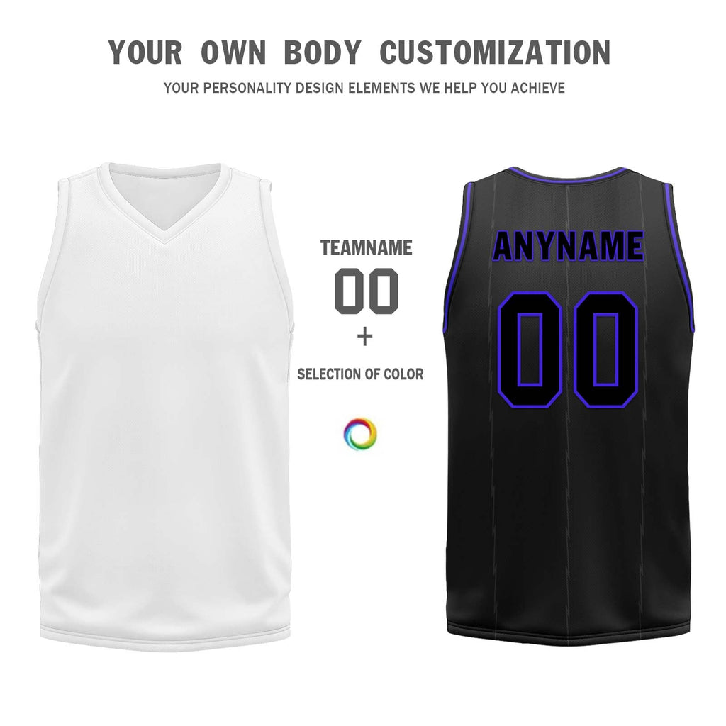 Custom Black Purple Red Toronto City Edition Personalized Reversible Basketball Set Sports Basketball Jersey BBJ01R-D0610-28-COOLMAX