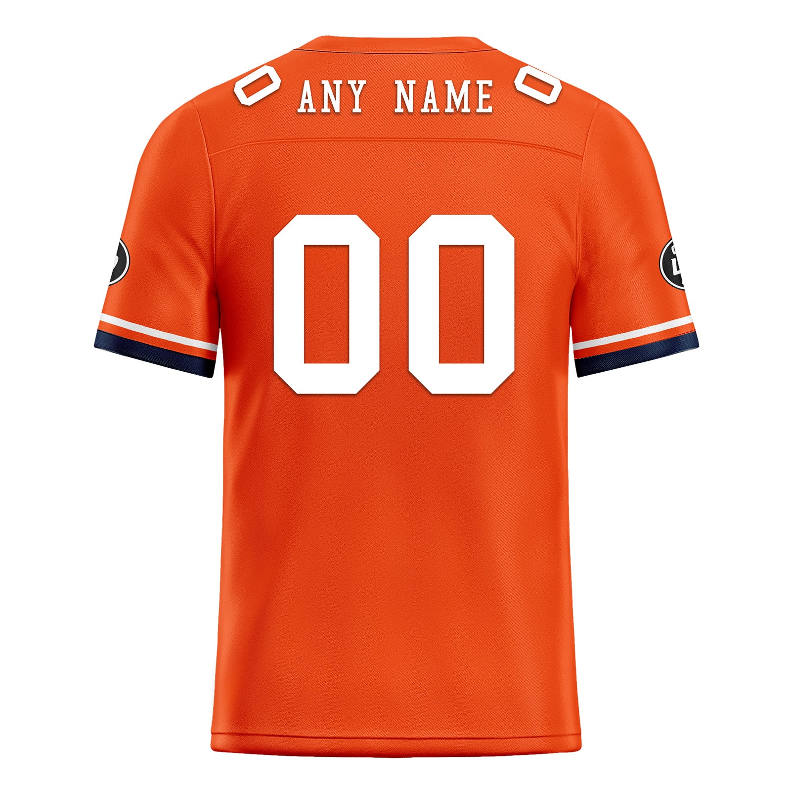 Custom Orange Denver Personalized Authentic Football Jersey FBJ02-D020263-10