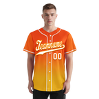 Custom Yellow Orange Fade Fashion Personalized Authentic Baseball Jersey BSBJ01-D0a70c8