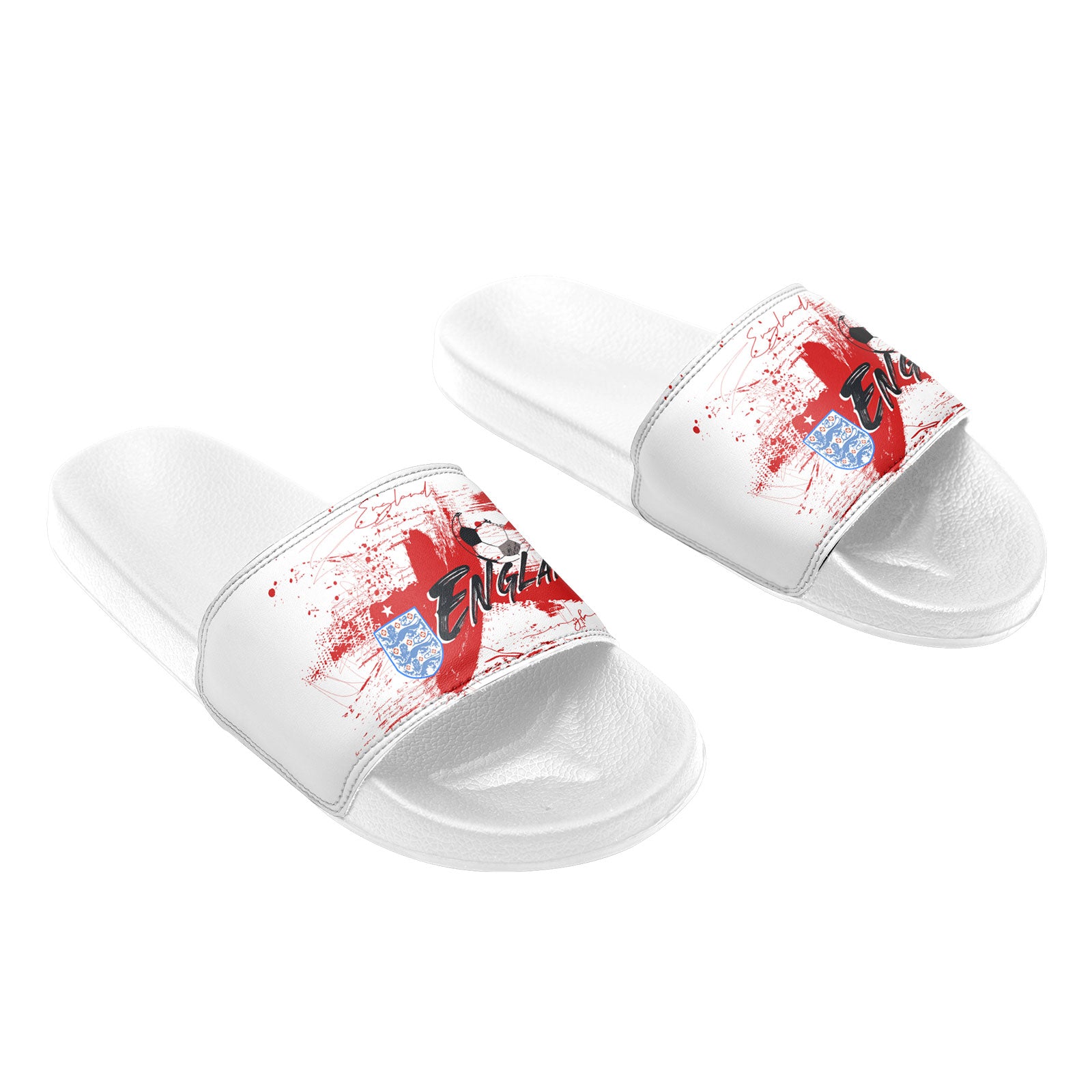 Custom England 2026 World Cup Sneakers DIY Country Flag Running Shoes Lightweight Sport Shoes Gift for Football Fans Personalized Team Name and Logo FN056-F020033-3