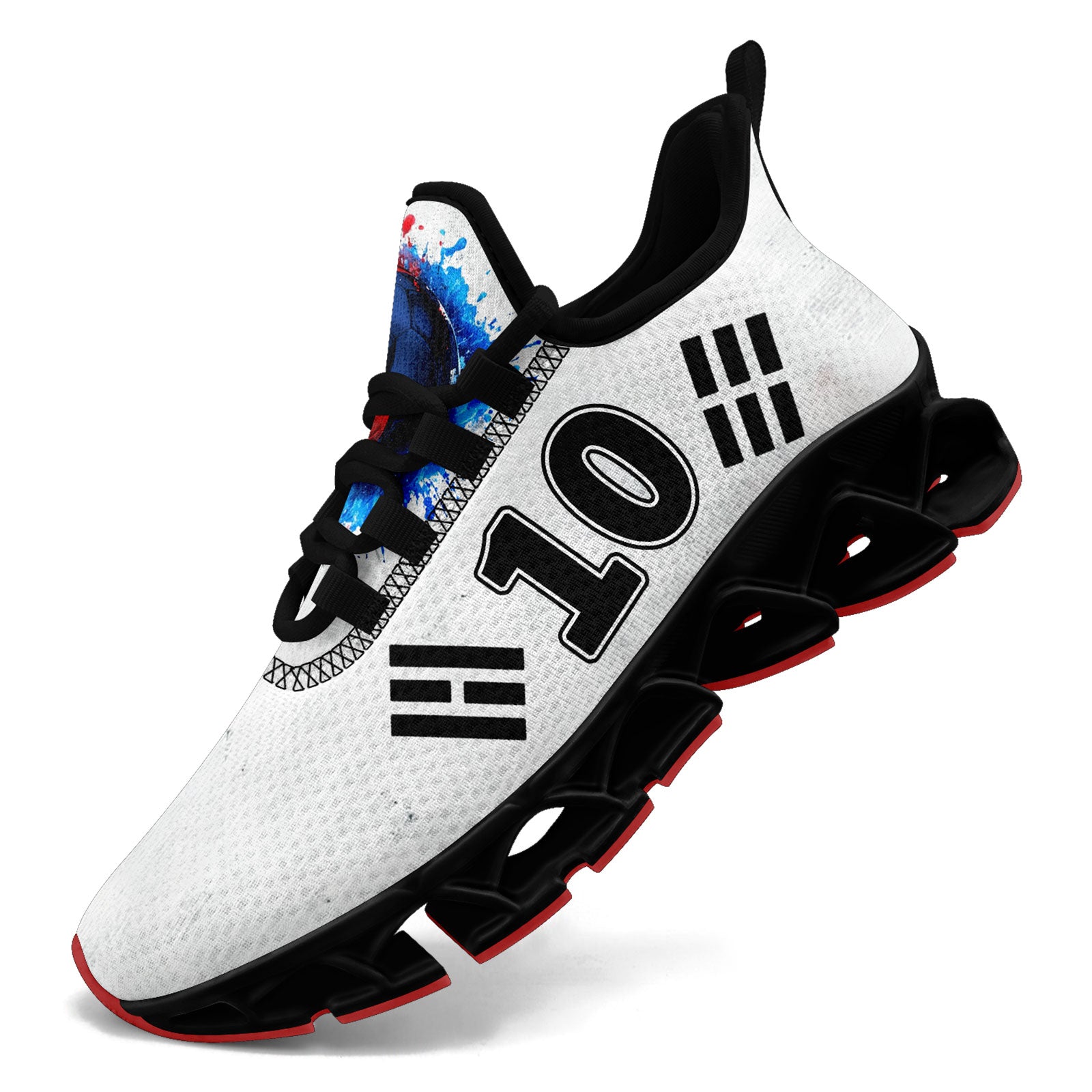 Custom South Korea 2026 World Cup Sneakers DIY Country Flag Running Shoes Lightweight Sport Shoes Gift for Football Fans Personalized Team Name and Logo FN003XD-F009063-1