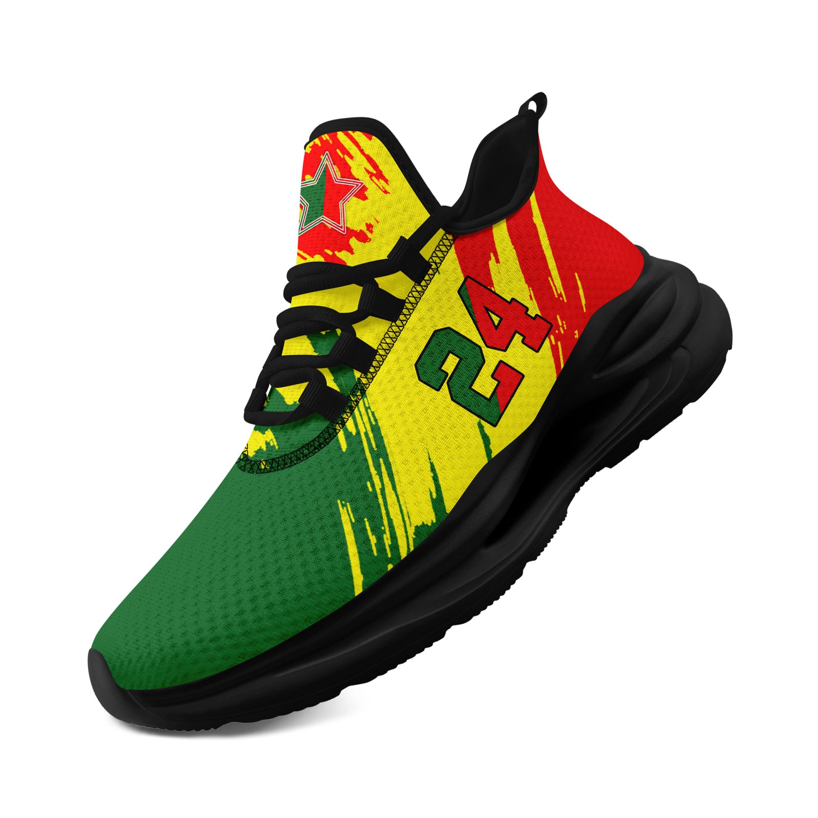 Custom 2026 World Cup Portugal Sneakers DIY Country Flag Running Shoes Lightweight Sport Shoes Gift for Football Fans Personalized Team Name and Logo FN079-F023086-8