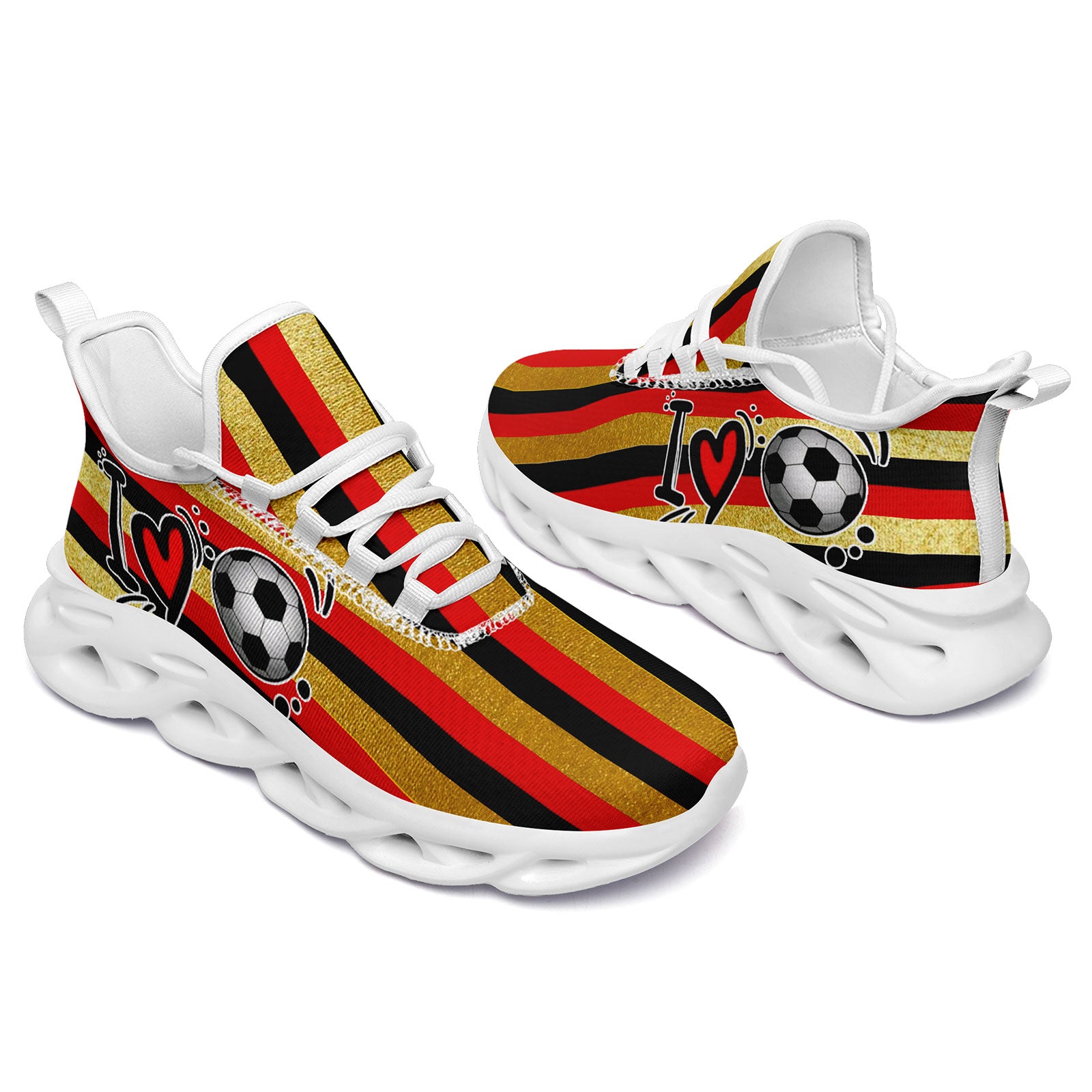 Custom Germany 2026 World Cup Sneakers DIY Country Flag Running Shoes Lightweight Sport Shoes Gift for Football Fans Personalized Team Name and Logo FN003-F025035-8