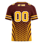 Custom Deep Red White Washington Football Jersey and Sports Shoes Combo Offer Personalized Combo ZH-D023031-31