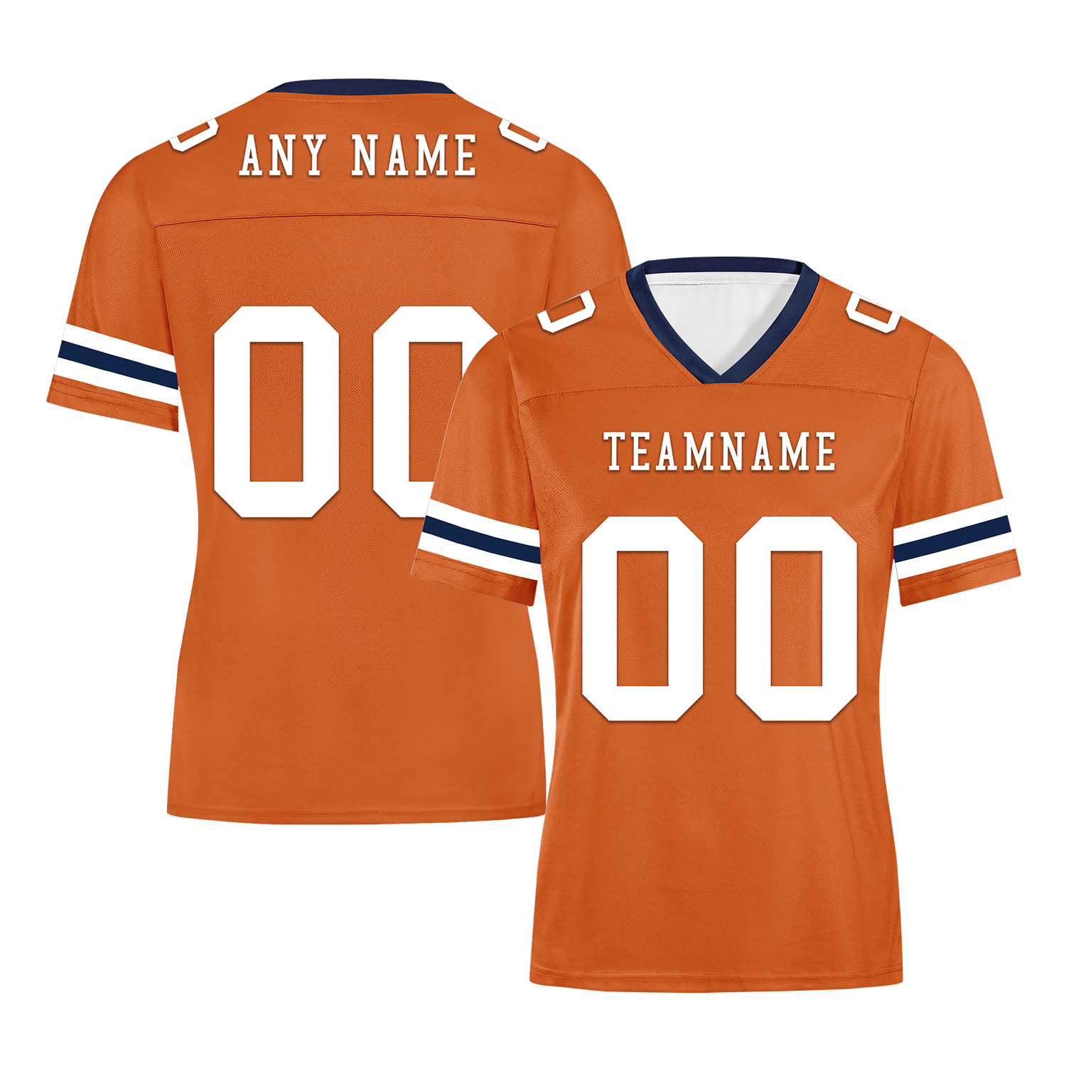 Custom Orange Classic Style Personalized Authentic Football Jersey FBJ02-bd0a70b8