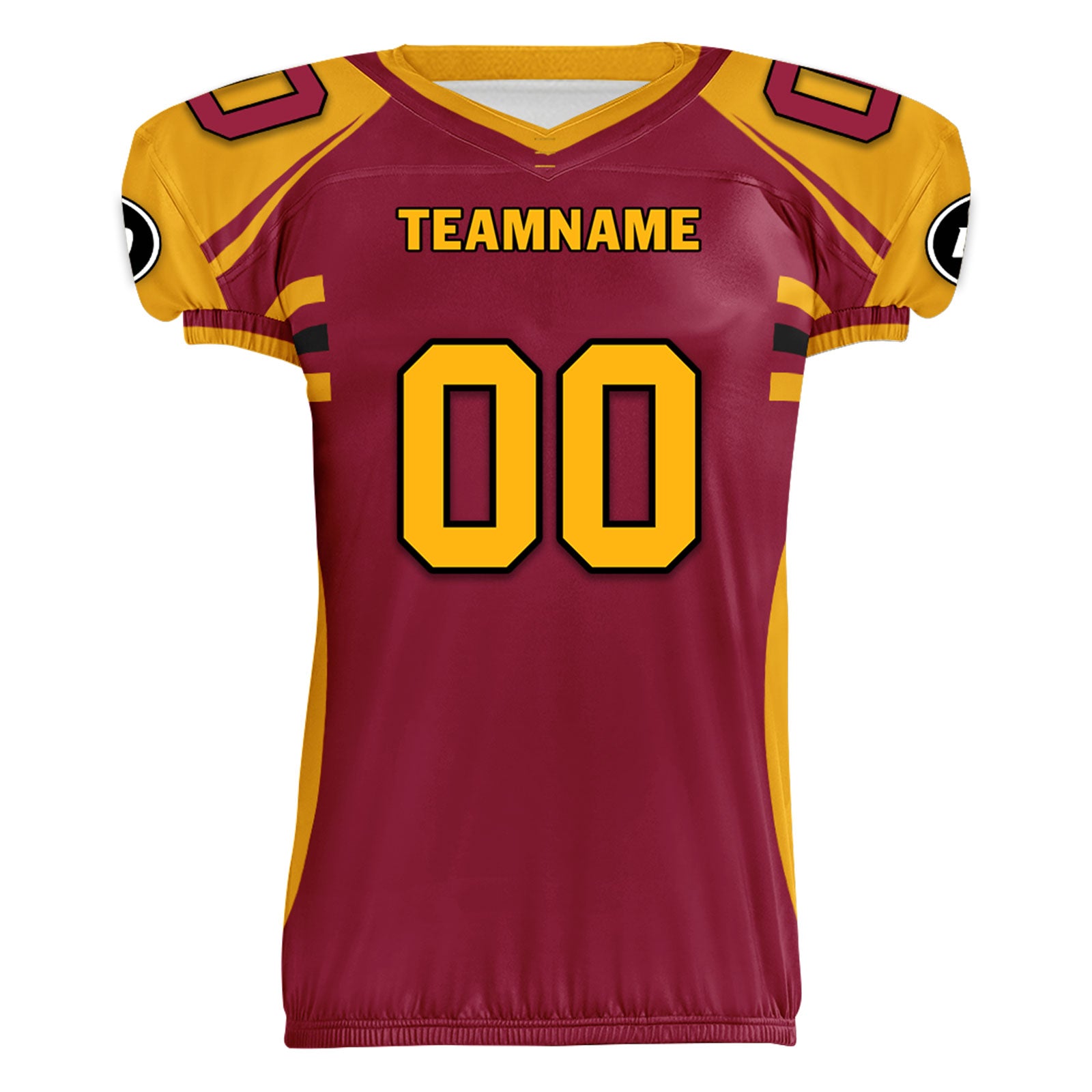 Custom Red Yellow Arizona High-Performance American Football Jersey FBJ06-D023001-1