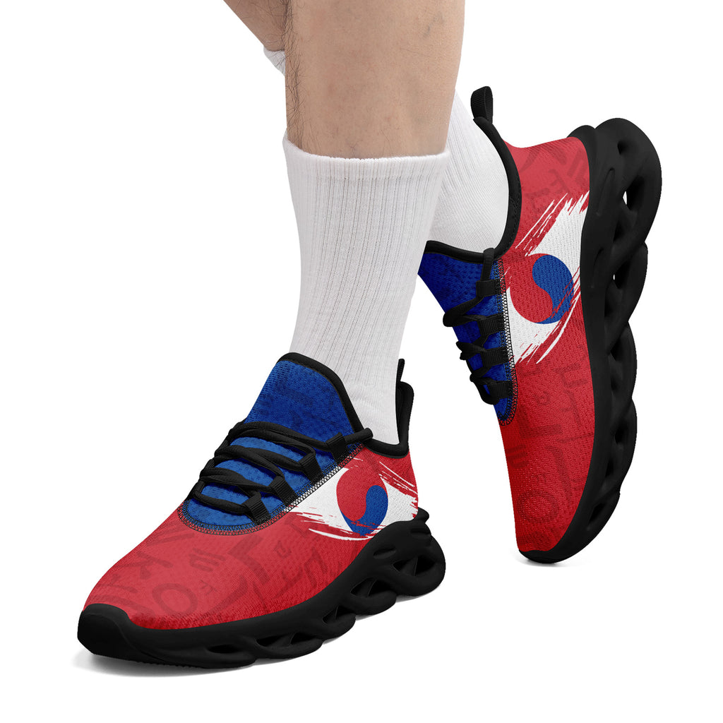 Custom South Korea 2026 World Cup Sneakers DIY Country Flag Running Shoes Lightweight Sport Shoes Gift for Football Fans Personalized Team Name and Logo FN003-F009130-5