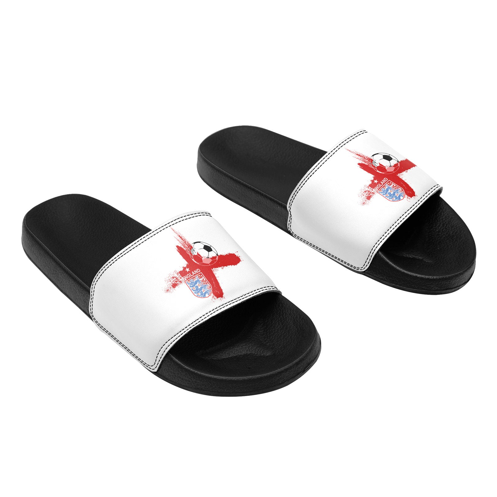 Custom England 2026 World Cup Sneakers DIY Country Flag Running Shoes Lightweight Sport Shoes Gift for Football Fans Personalized Team Name and Logo FN056-F020033-2