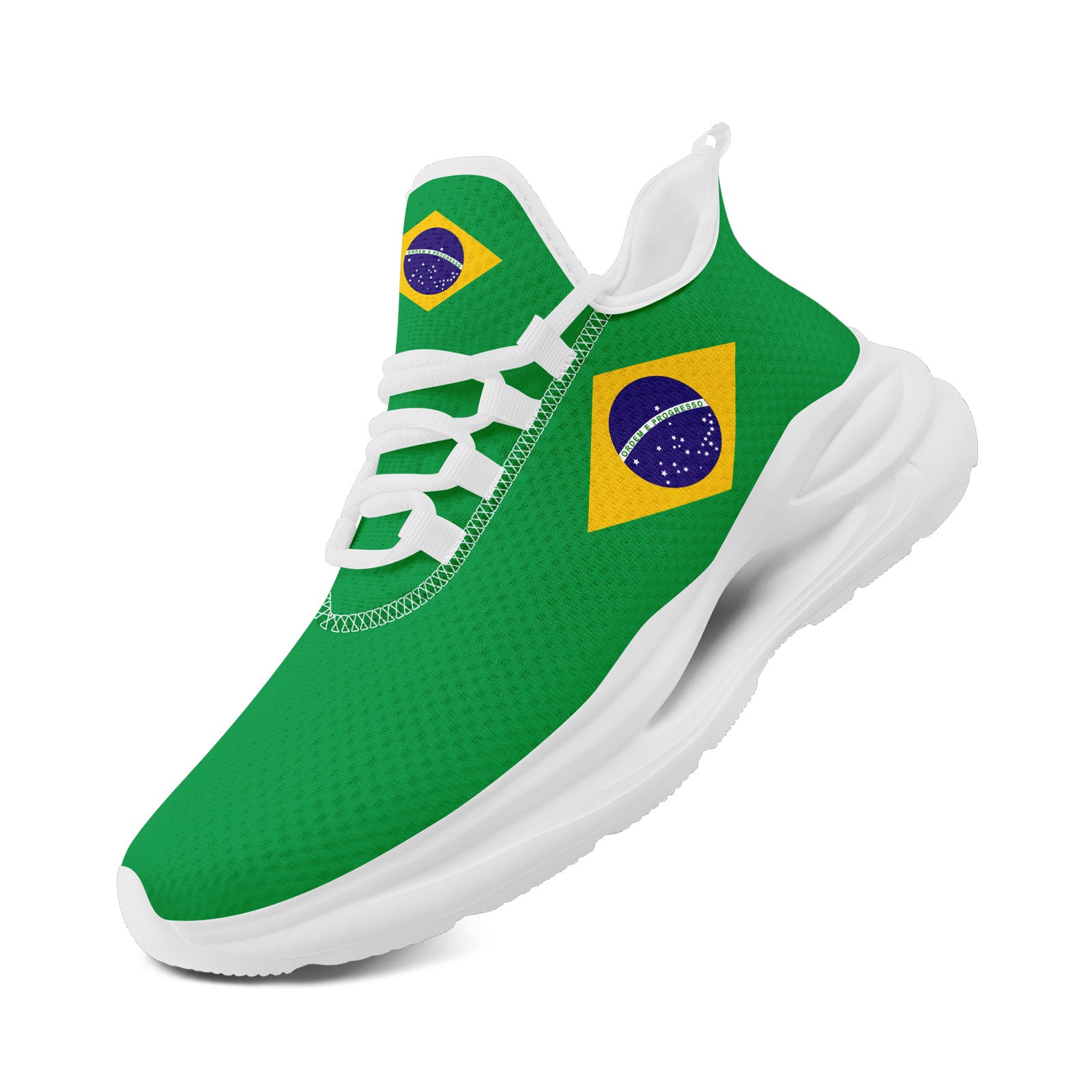 Custom 2026 World Cup Brazil Sneakers DIY Country Flag Running Shoes Lightweight Sport Shoes Gift for Football Fans Personalized Team Name and Logo FN079-F027049-1