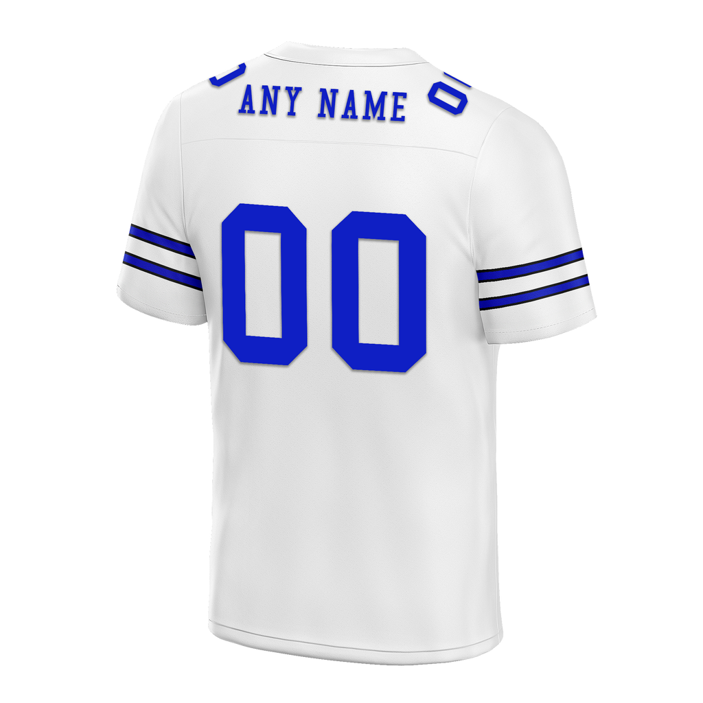 Custom White Classic Style Personalized Authentic Football Jersey FBJ02-bd0a700e