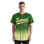 Custom Green Fade Fashion Personalized Authentic Baseball Jersey BSBJ01-D0a70f7