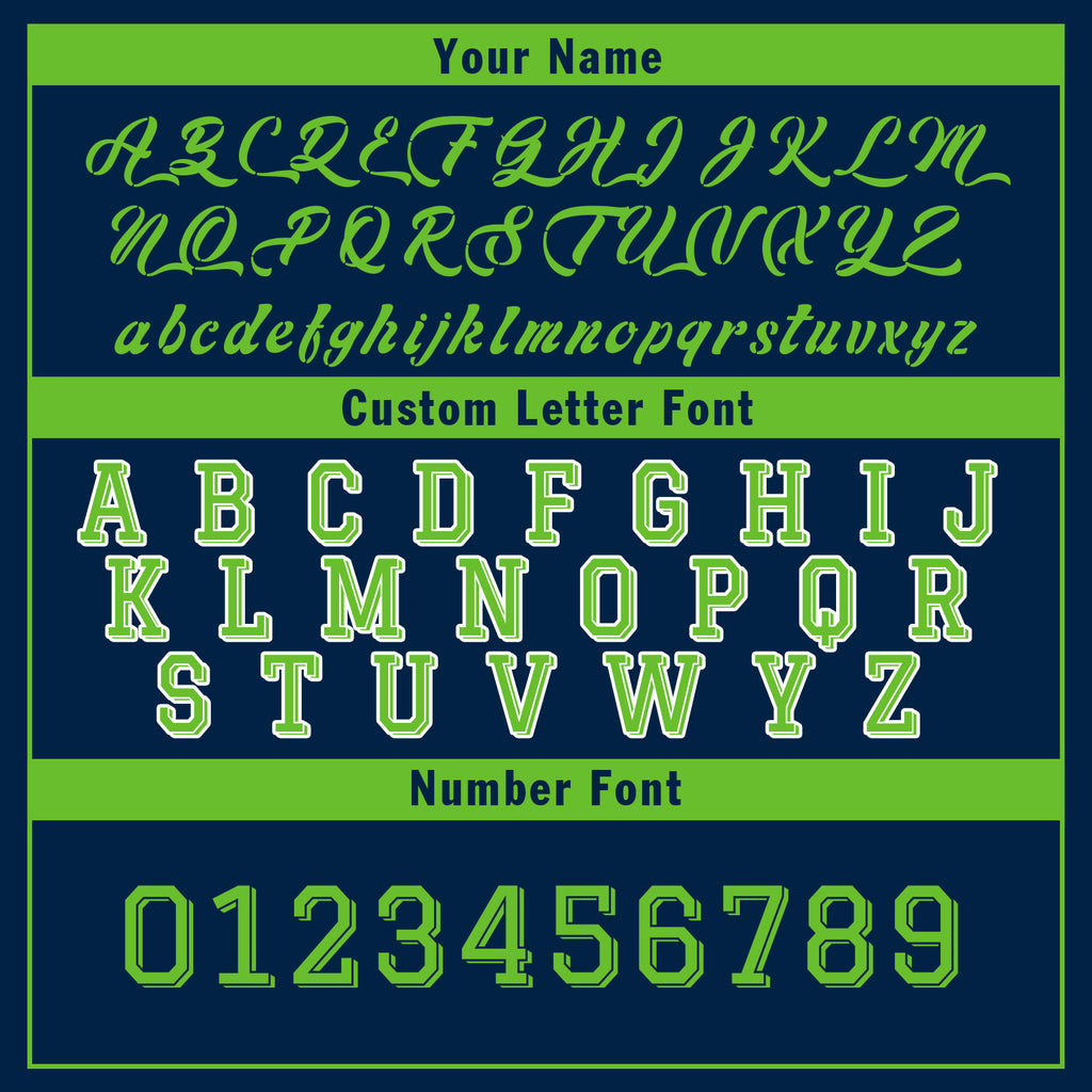 Custom Blue Green Seattle Jacket Bomber Full-Snap Varsity Letterman Personalized Jacket FZ005SX-D020290-27