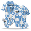 Custom 2026 World Cup Argentina High Quality Soccer Stadium Version Jersey Sneakers Sports Shoes and Hat Combo Offer Personalized Team Name and Logo ZH-F027090-1
