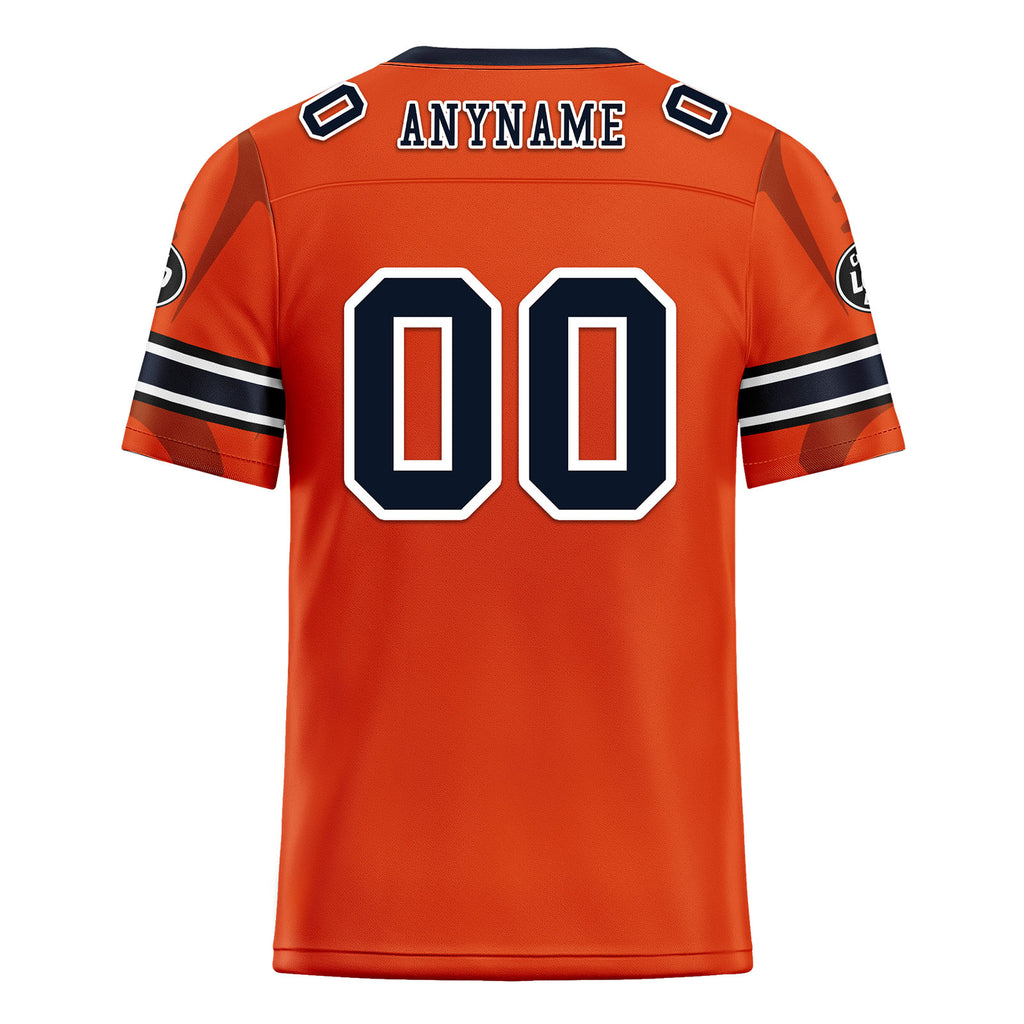 Custom Orange Chicago Personalized Authentic Football Jersey FBJ02-D025033-7