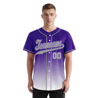 Custom Purple White Fade Fashion Personalized Authentic Baseball Jersey BSBJ01-D0a70eb