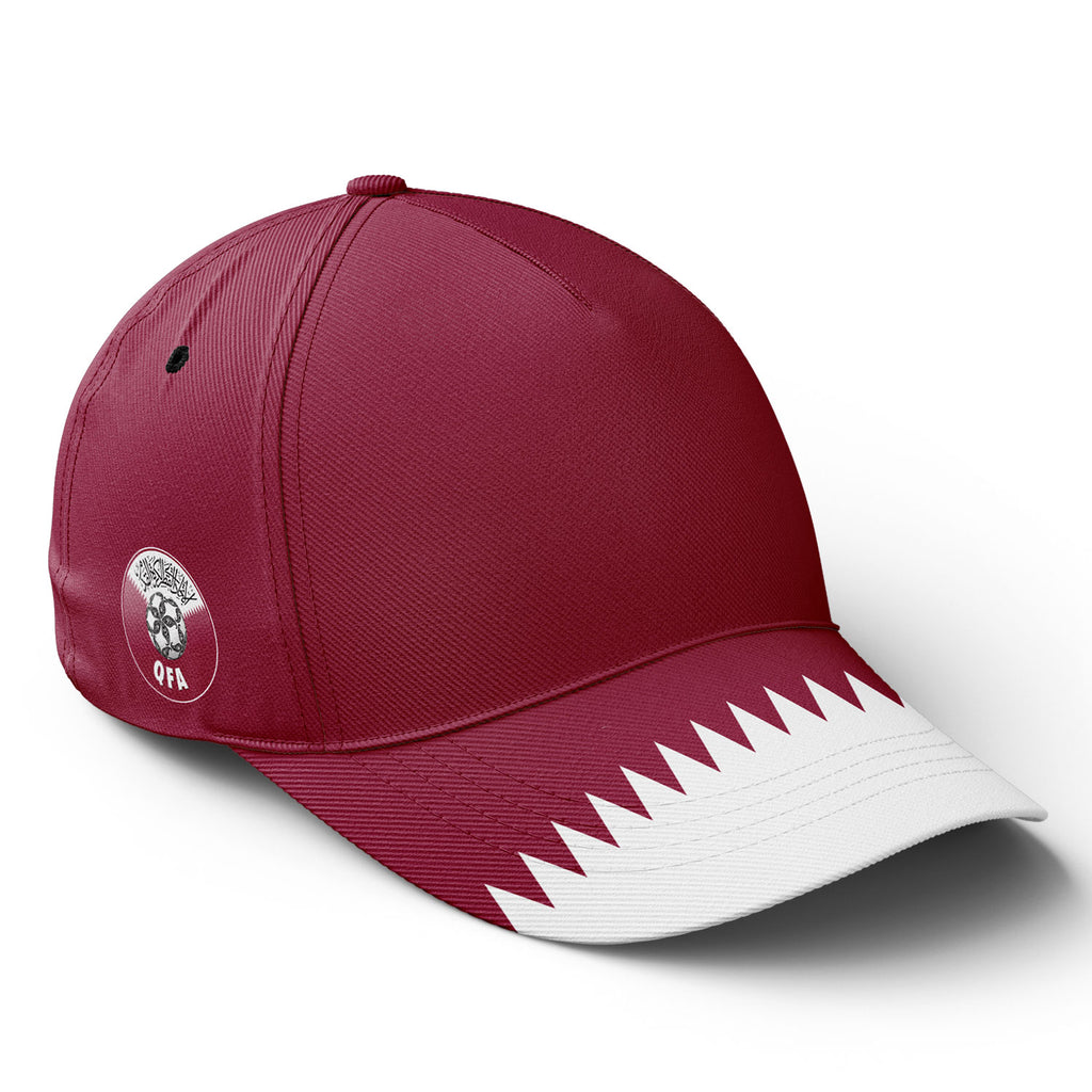 Personalized 2026 Qatar Soccer Fan Hat - Add Your Name & Design Custom 2026 Football Tournament Hat YW061-F025143-1