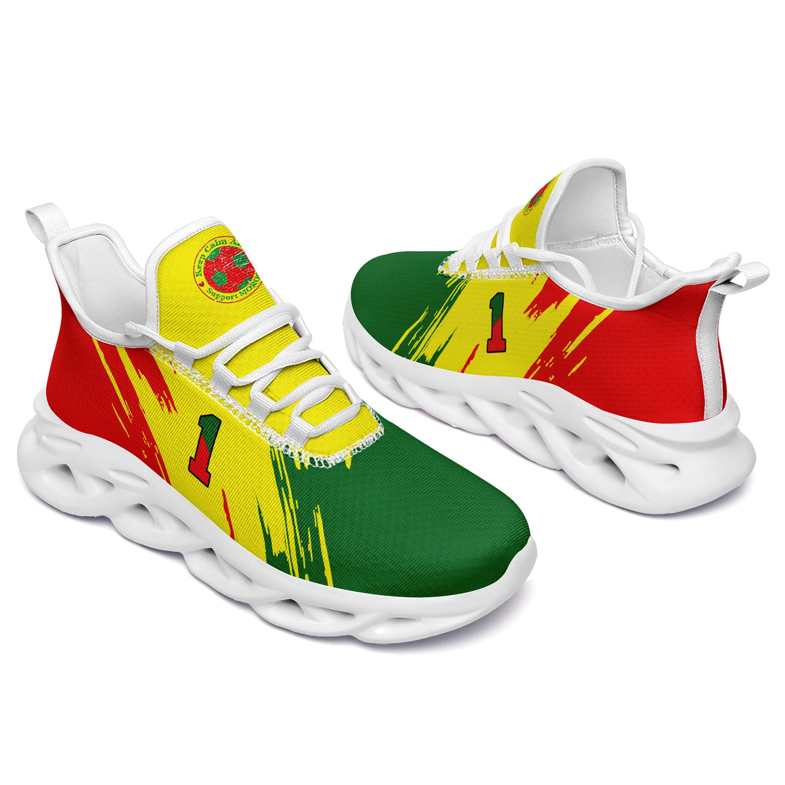 Custom 2026 World Cup Portugal Sneakers DIY Country Flag Running Shoes Lightweight Sport Shoes Gift for Football Fans Personalized Team Name and Logo FN003-F023081-9