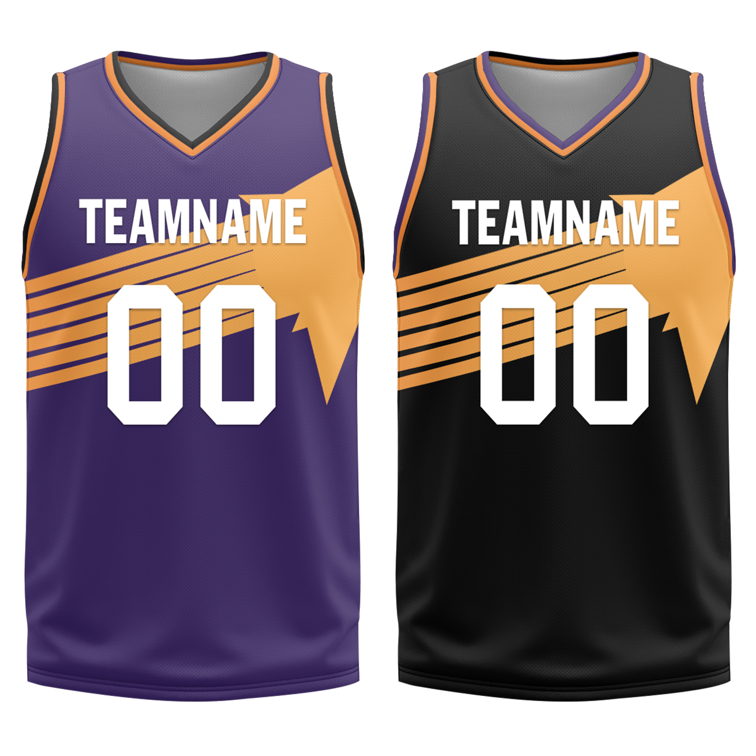 Custom Purple Black Classic Style Reversible Basketball Uniform Personalized COOLMAX BBJR-D017058
